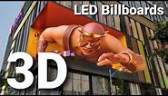 3D LED billboards and OOH advertising amazing Trends 2021, The best 3D LED board in the world