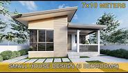 Beautiful Modern Bungalow House Design Idea (7x10 meters)
