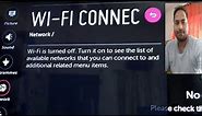 LG Tv - WiFi is turned off. Turned it on to see the list of Available network.