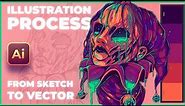 Creating a Spooky Artwork in Adobe Illustrator CC - Mixing References, Sketching and Rendering