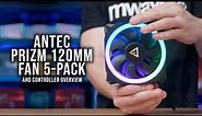 Antec Prizm 120mm Fan 5-Pack and Controller Overview