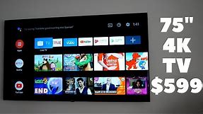 Philips 75" Smart 4K Android TV 75PFL5704/F7 || Best Budget 4K TV Review