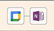 How to Connect Google Calendar to OneNote - Easy Integration Tutorial