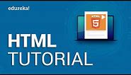 HTML Tutorial For Beginners | Learn HTML In 30 Minutes | Designing A Web Page Using HTML | Edureka