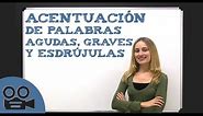 Acentuación de palabras agudas, graves y esdrújulas - Lengua Española Básica