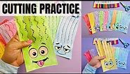 Scissors Cutting Practice | Cutting on Paper | Learning to Cut | Scissor Skills Worksheets