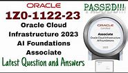 1Z0-1122-23 : Oracle Cloud Infrastructure AI Foundations Associate Certification | 100% Pass