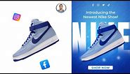 Nike Shoes Poster Design in Photoshop Tutorial