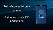 (OUTDATED) Guide to installing Windows 10 ARM on Lumia 950/ 950 XL