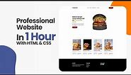 Membuat Professional Website (UMKM Makanan) Dengan HTML Dan CSS Dalam 1 Jam
