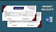 How to Make Money Receipt Template Printable using Microsoft Word