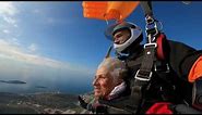 86 years old woman becomes the oldest person to skydive in Greece