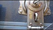 How to Open an Old Vintage Antique Trunk or Chest Lock