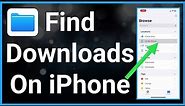 How To Find Downloads (Safari, Chrome, Etc.) On iPhone!