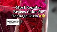 Replying to @raytevie2 One of the most popular braces colors for teenage girls!🙋‍♀️😁 This color makes your teeth look EXTRA white!✨ What’s your color??⬇️ #jeffersondental #braces #braceson #bracesguide #bracestips #braceshacks #braceshacks #toothtok #bracescolors #bracescolorideas #bracescolorguide #teethwhitening