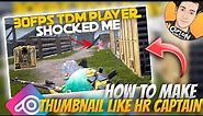 How to Make Thumbnail Like Hr captain | Thumbnail Tutorial in Picsart ( EASY )