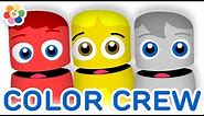Color Collection 6: Red, Yellow, White | Learning Colors for Children | Color Crew | BabyFirst