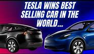 The Tesla Model Y now officially the best-selling car worldwide in 2023