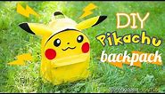 How To Make A Pikachu Backpack – DIY School Supplies in Pokemon Go Style