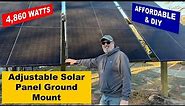 Adjustable DIY Off-Grid Solar Panel Ground Mount
