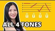 Learn All 4 Mandarin Chinese Tones (Pronunciation Guide) | Lesson 1