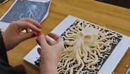 CakeFlix - 3D Octopus Horror Book cake tutorial by Goda...