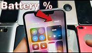 iPhone X/XS: How to Show Battery Percentage