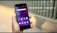 Micromax Canvas 5 Review in 90 Seconds