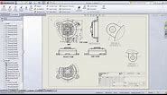 SolidWorks Drawing / Drafting Tutorial for Beginners - 1 | SolidWorks Drawing Basics | Drawing Views