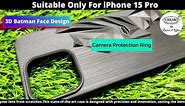 VAKIBO Batman Design soft Silicon TPU Back Cover Case Suitable for iPhone 15 Pro