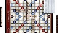 WS Game Company Scrabble Giant Deluxe Edition with Rotating Wooden Board