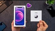 UNBOXING iPhone 12 Purple dan Apple Airtag!