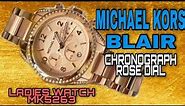 Michael Kors Blair Chronograph Rose Dial Ladies Watch MK5263