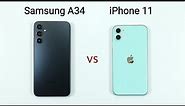Samsung A34 vs iPhone 11 | SPEED TEST