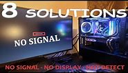 HOW TO FIX COMPUTER NO DISPLAY OR NO SIGNAL MONITOR ? 2019
