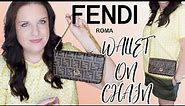 FENDI WALLET ON CHAIN (WITH INSERTS)REVIEW! WHAT FIT'S INSIDE!