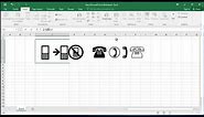 How to insert Telephone (phone) sign (symbol) in Excel