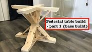 Pedestal table base build (round table) - Part 1