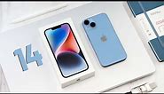 iPhone 14 UNBOXING and Setup - BLUE
