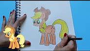How to Draw My Little Pony AppleJack Step By Step Tutorial