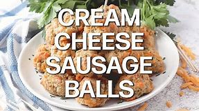 How to make: THE BEST CREAM CHEESE SAUSAGE BALLS