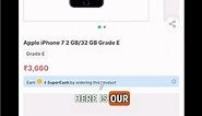 Refurbished iPhone 7 32gb 2 piece BUY | E Grade | Cashify Supersale