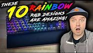10 of the BEST RAINBOW COLORED RGB Keyboard Designs