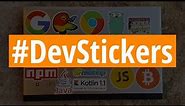 Sticker Direct Developer Stickers from Amazon Review #DevStickers