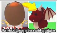 Adopt me | How to get legendary pet from cracked egg | Roblox