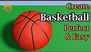 Create A Basketball From UV Sphere | Simple & Easy Method (in 2 Mins) | Blender Eevee & Cycles
