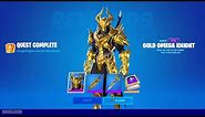 How To Get The Gold Omega Knight Skin NOW FREE In Fortnite! (Gold Omega Knight Pack Complete Quests)
