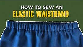Learn How To Sew An ELASTIC WAISTBAND For Shorts, Skirts & Pants In 3 Minutes! | @sewquaint