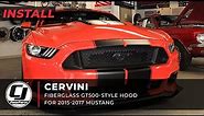 2015-2017 Mustang Install | Cervini's GT500 Style Hood