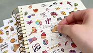 24 Sheets Daily Planners Holiday Seasonal Planner Sticker 1000+ Cute Stickers Monthly Celebrations Planner Stickers for Calendar Planning Scrapbook Journal Holiday Seasonal General Events